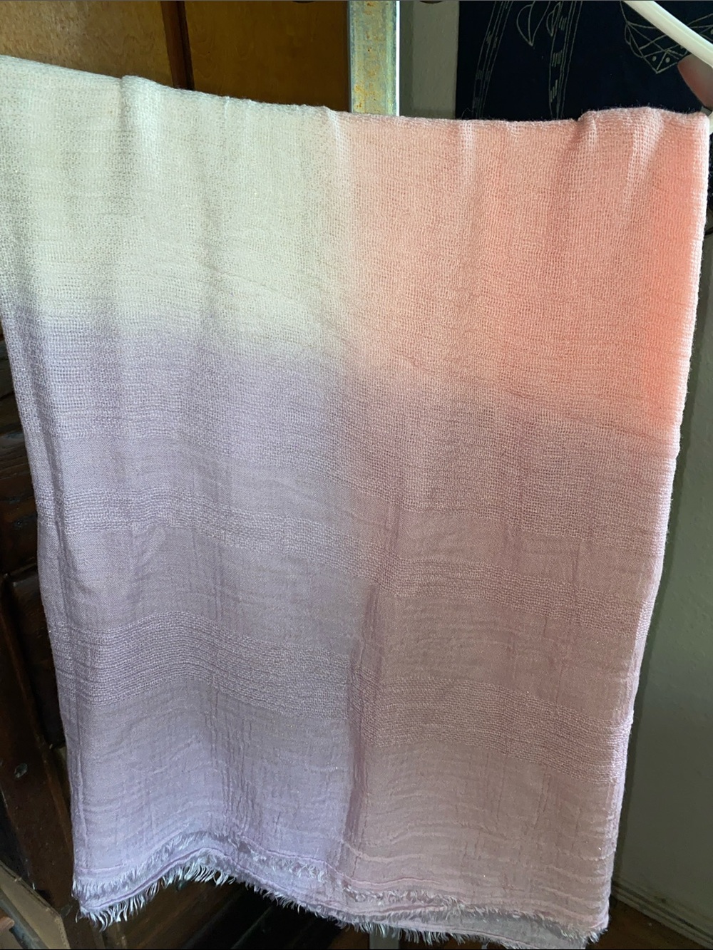 Brand new Vince Camuto Pink Lightweight Fringe Scarf